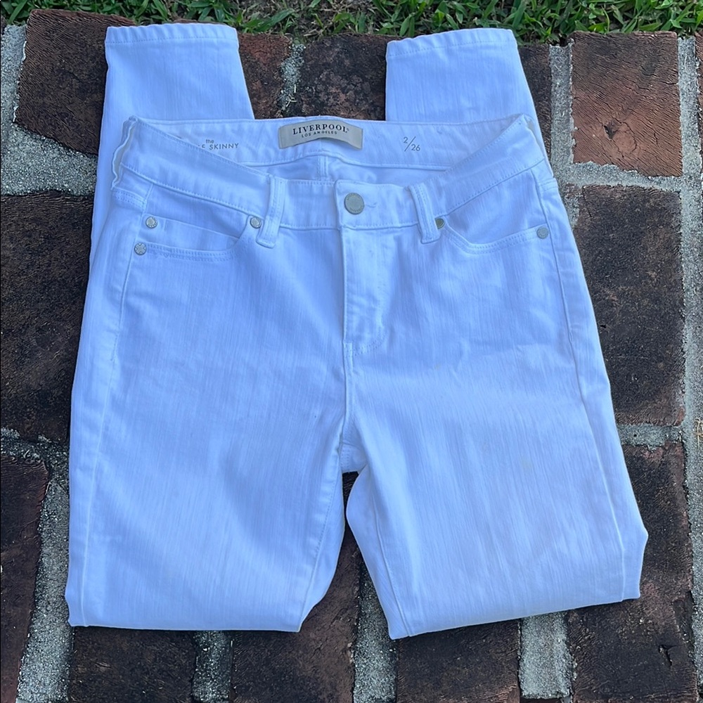 Liverpool White the ankle Skinny Jeans Size 2/26